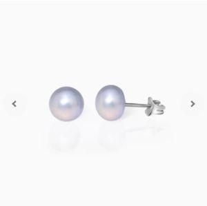 Giva Silver Pearl Earrings